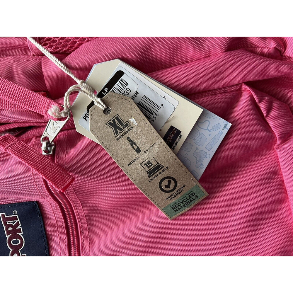 JanSport Big Student 17.5" Backpack - Posh Pink New With Tags Holds 15” Laptop - Picture 4 of 7